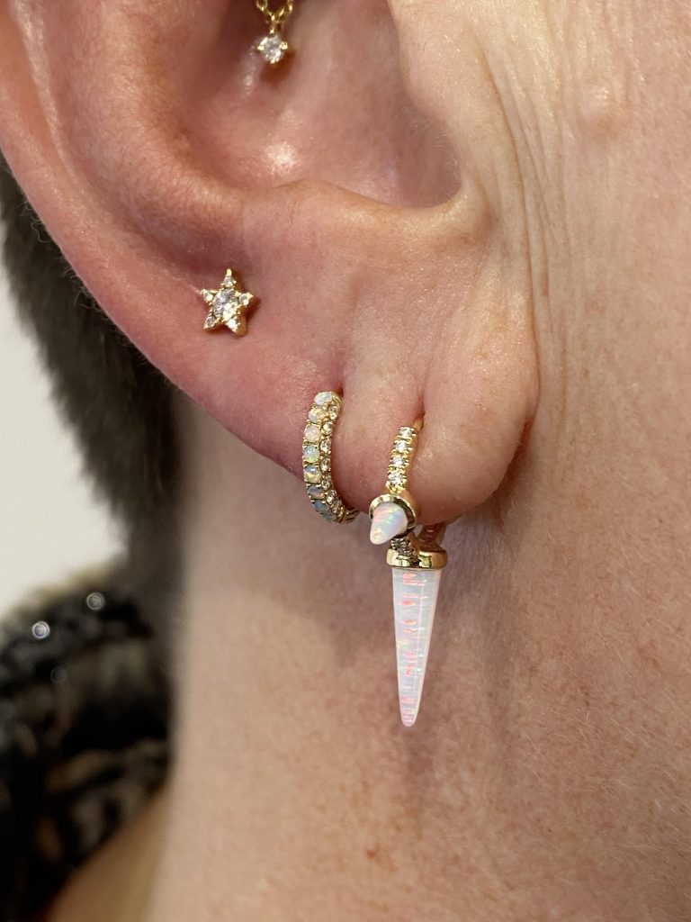 Maria tash clearance opal stud